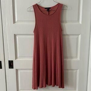 Forever 21 Waffle Knit Pink Dress
